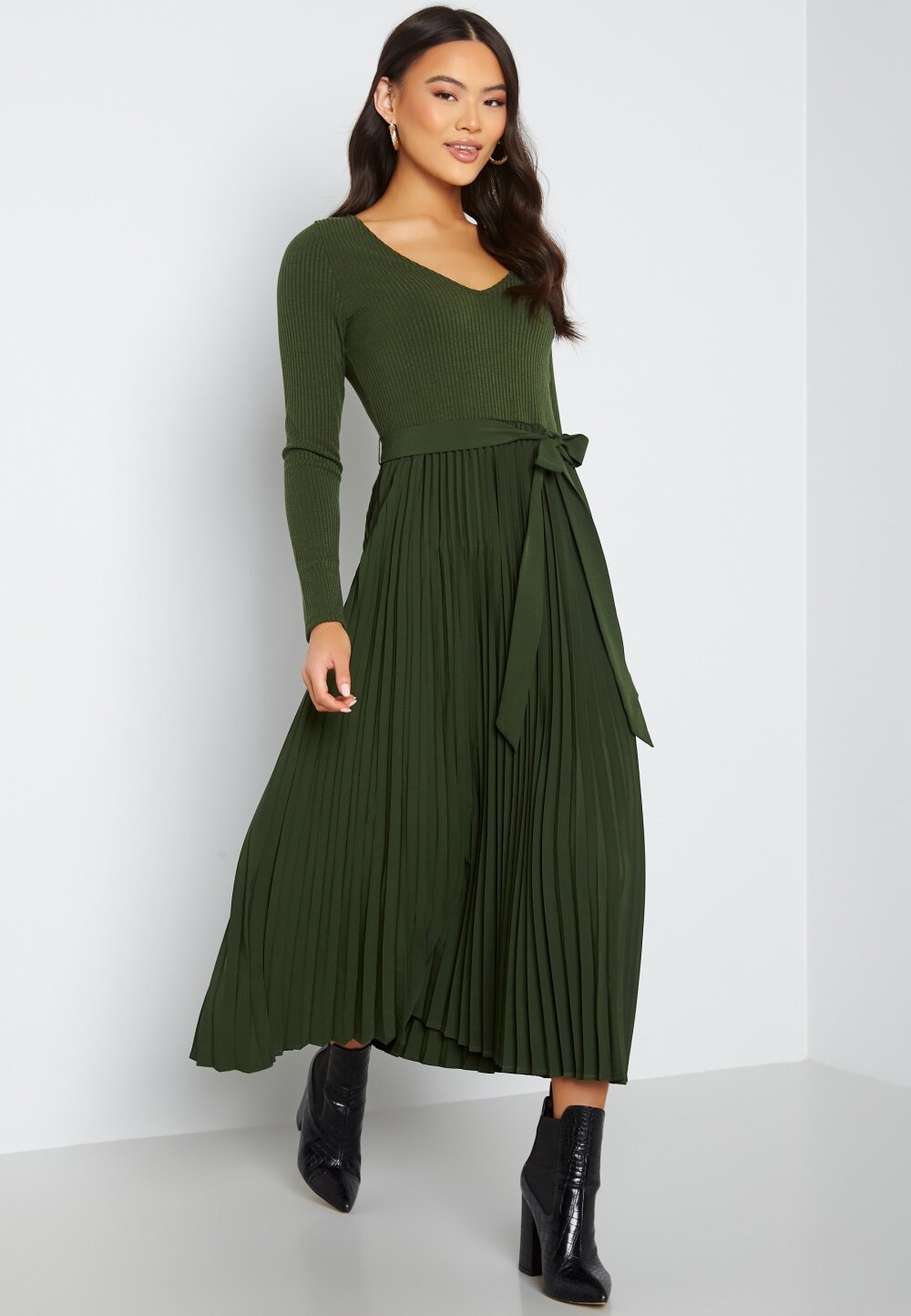 guess erynn pleated dress