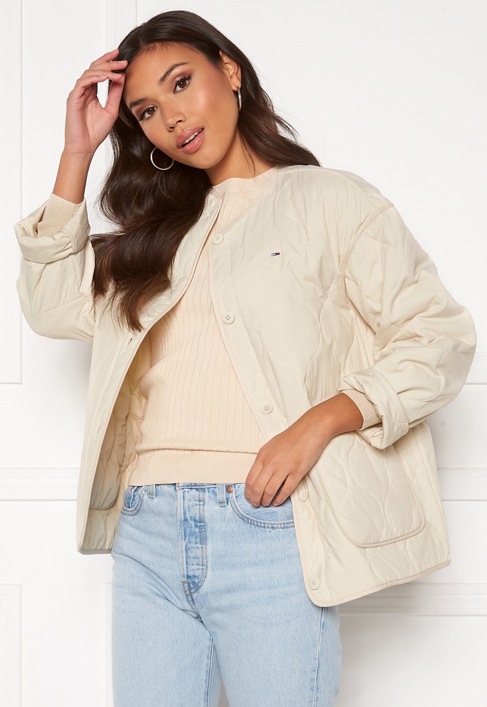 tommy jeans quilted liner jacket