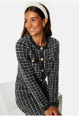 BUBBLEROOM Brielle Button Knitted Jacket