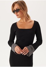 contrast-rib-knitted-top-black