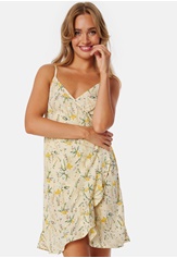 flounce-short-strap-dress-yellow-printed