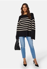 BUBBLEROOM Oversized Striped Knitted Sweater