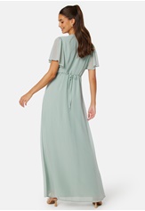 Bubbleroom Occasion Butterfly Sleeve Button Gown