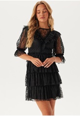 lace-frill-puff-sleeve-dress