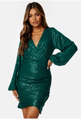 leija-sparkling-dress-dark-green