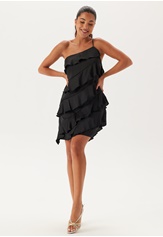 one-shoulder-short-frill-dress