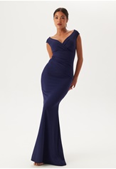 bardot-pleat-maxi-dress-navy-s