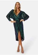 sequin-wrap-midi-dress-emerald