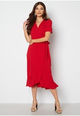 short-sleeve-wrap-dress-red