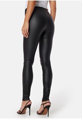 Collusion Coated Leggings In Black