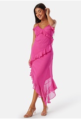 onlasta-life-strap-frill-ankel-dress-fuchsia-purple