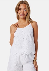 pcvilde-strap-top-bright-white