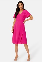 VILA Lovie S/S Wrap Midi Dress