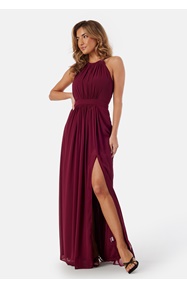 AngelEye High Neck Maxi Dress With Split