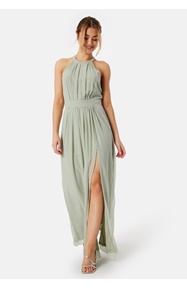 AngelEye High Neck Maxi Dress With Split