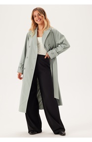 BUBBLEROOM Belted Midi Trenchcoat