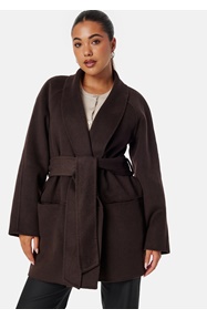 BUBBLEROOM Lilah Belted Wool Coat