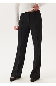 BUBBLEROOM Flared Structured Suit Trousers