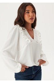 BUBBLEROOM Frill Detail Puff Sleeve Blouse