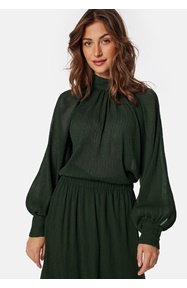 BUBBLEROOM High Collar Structured Blouse