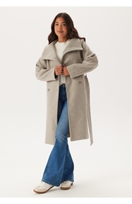 BUBBLEROOM High Neck Midi Coat