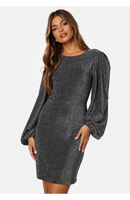 BUBBLEROOM Puff Sleeve Sparkling Dress