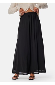 BUBBLEROOM Mesh Wide Maxi Skirt