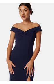 Bubbleroom Occasion Twist Off Shoulder Gown