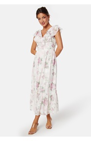 Bubbleroom Occasion Flounce Jacquard Midi Dress