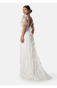 Bubbleroom Occasion Embroidered Floral Wedding Gown