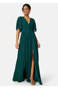 Bubbleroom Occasion Pleated Slit Gown 