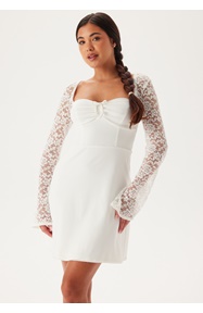 Bubbleroom Occasion Lace Sleeve Bustier Dress