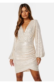 Bubbleroom Occasion Sparkling Wrap Dress