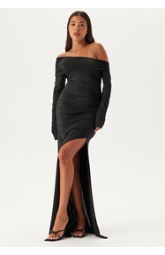 Bubbleroom Occasion Asymmetric Off Shoulder Soft Gown