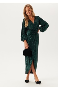 Bubbleroom Occasion Sparkling Wrap Gown