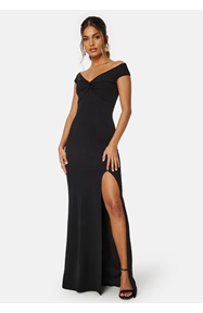 Bubbleroom Occasion Twist Off Shoulder Gown