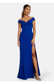 Bubbleroom Occasion Twist Off Shoulder Gown