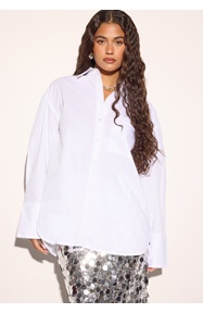 BUBBLEROOM Oversized Cotton Shirt