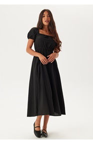 BUBBLEROOM Puff Sleeve Cotton Dress