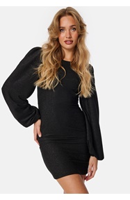 BUBBLEROOM Puff Sleeve Sparkling Dress