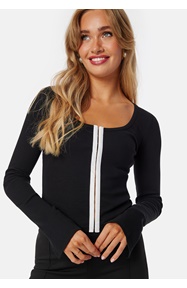 BUBBLEROOM Round Neck Cardigan Top