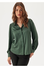 BUBBLEROOM Satin Puff Sleeve Shirt