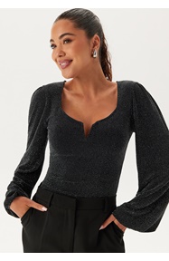 BUBBLEROOM Sparkling Puff Sleeve Top