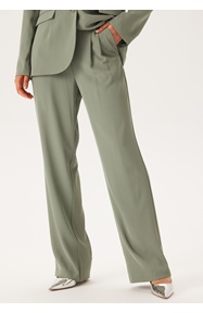 BUBBLEROOM Straight Leg Pleated Suit Pants 