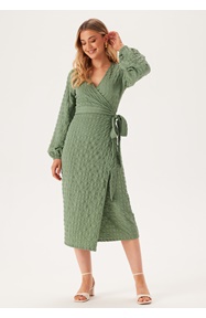 BUBBLEROOM Structure Wrap Dress