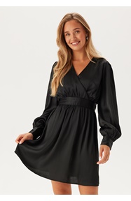 BUBBLEROOM Wrap L/S Structured Dress