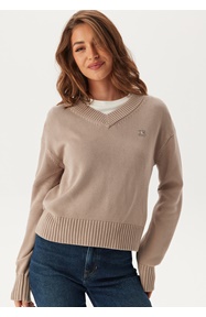 Calvin Klein Jeans Ck Embro Badge V-neck Sweater