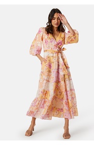 FOREVER NEW Imogen Tiered Wrap Midi Dress