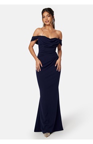 Goddiva Off Shoulder Maxi Dress