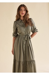 Happy Holly Viscose Shirt Dress